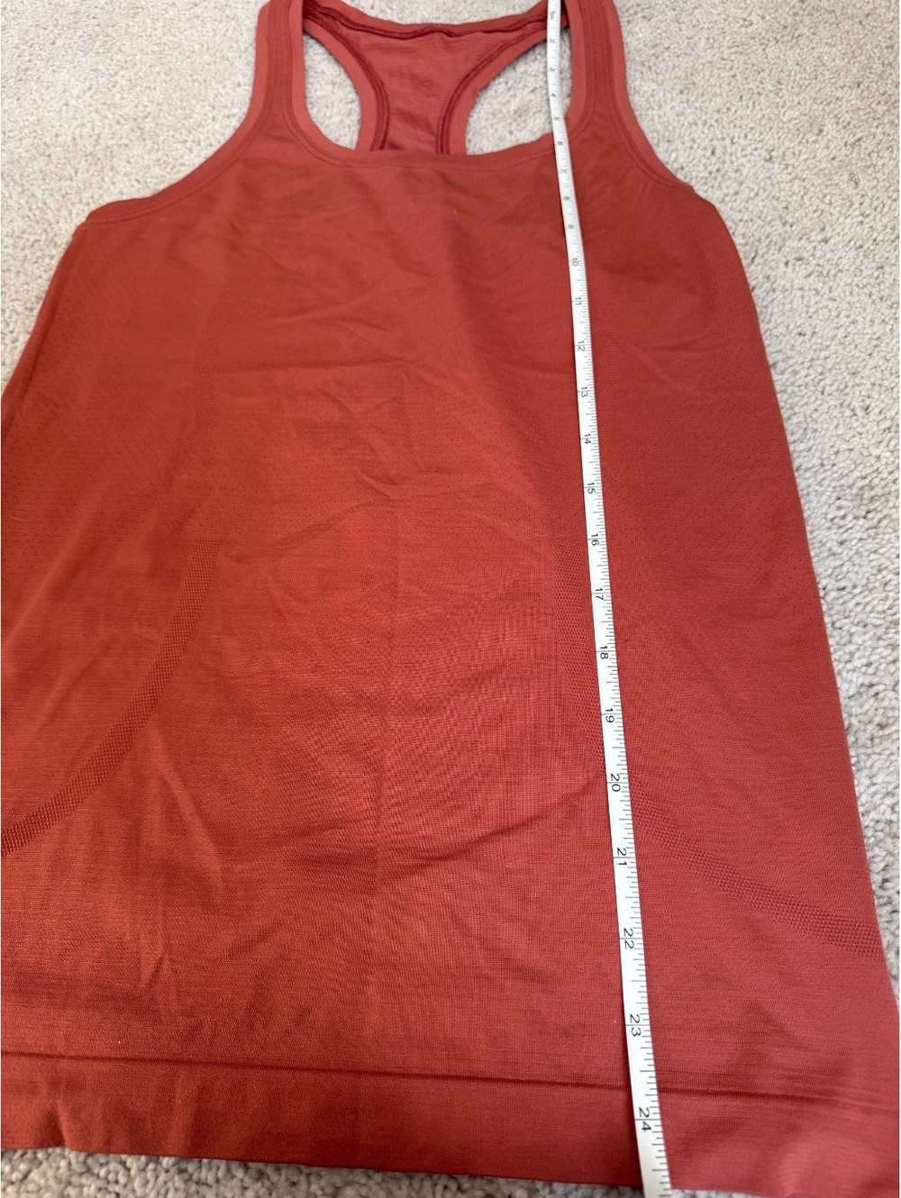 Lululemon Rust Racerback Athletic Tank - Picture 4 of 4